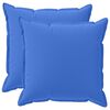 vidaXL Capa almofada 2 unid. HOUTEN Azul Royal 60 x 60 cm Poli&eacute;ster