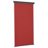 vidaXL Toldo lateral para varanda 125x250 cm vermelho