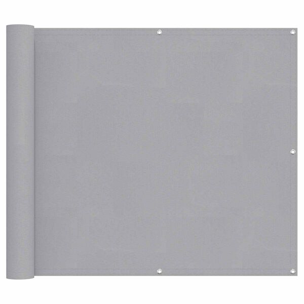 vidaXL Tela de Varanda Cinzento-claro 100 x 400 cm Tecido Oxford