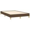 vidaXL Cama box spring c/ colch&atilde;o/LED 120x190cm tecido castanho-escuro