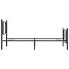 vidaXL Estrutura de cama com cabeceira e p&eacute;s 90x190 cm metal preto