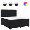 vidaXL Cama com molas/colch&atilde;o 180x200 cm veludo preto
