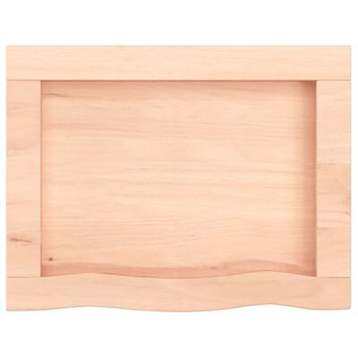 vidaXL Bancada p/ casa de banho 40x30x4 madeira maciça não tratada