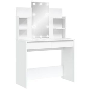 vidaXL Toucador com luzes LED 96x40x142 cm branco