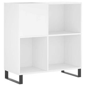 vidaXL Arm&aacute;rio para discos 84,5x38x89 cm derivados de madeira branco
