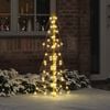 vidaXL &Aacute;rvore de Natal com 100 LEDs Branco quente 120 cm PET