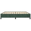 vidaXL Estrutura de cama sem colch&atilde;o 200x200 cm veludo verde-escuro