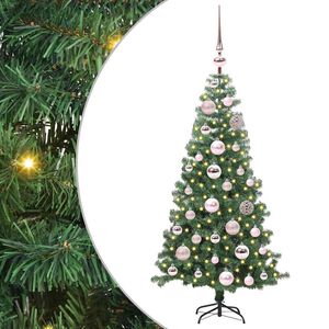 vidaXL &Aacute;rvore de Natal com 150 LEDs com suporte Verde 120 cm PVC