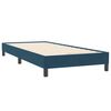 vidaXL Cama com molas sem colch&atilde;o 100x220 cm veludo azul-escuro