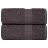 vidaXL Toalhas de rosto FROGN 2 pe&ccedil;as Antracite 30x30 cm 360 g/m&sup2;