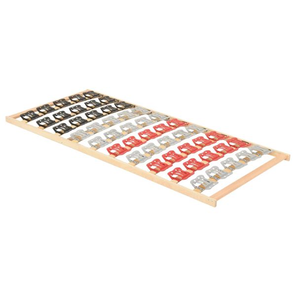 vidaXL Estrutura de cama com 12 ripas e suportes 120x200 cm