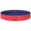 vidaXL Piscina para Cachorros &Oslash;200 x 30 cm PVC Grosso Vermelho