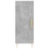 vidaXL Arm&aacute;rio alto 34,5x34x180 cm madeira processada cinza cimento