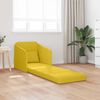 vidaXL Sof&aacute;-Cama Amarelo 65 x 80 x 83 cm Veludo