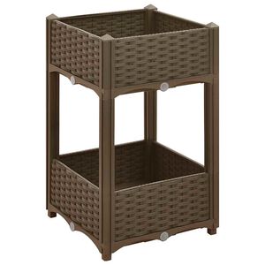 vidaXL Canteiro elevado 40x40x71 cm polipropileno
