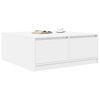 vidaXL Mesa de centro com gavetas 100x100x40 cm branco