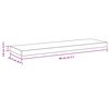 vidaXL Prateleiras parede suspensas 4 pcs 80x23,5x3,8cm MDF branco