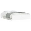 vidaXL Estrutura de cama c/ gavetas 140x200cm derivados madeira branco