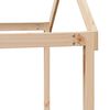 vidaXL Cama alta com telhado 90x200 cm pinho maci&ccedil;o