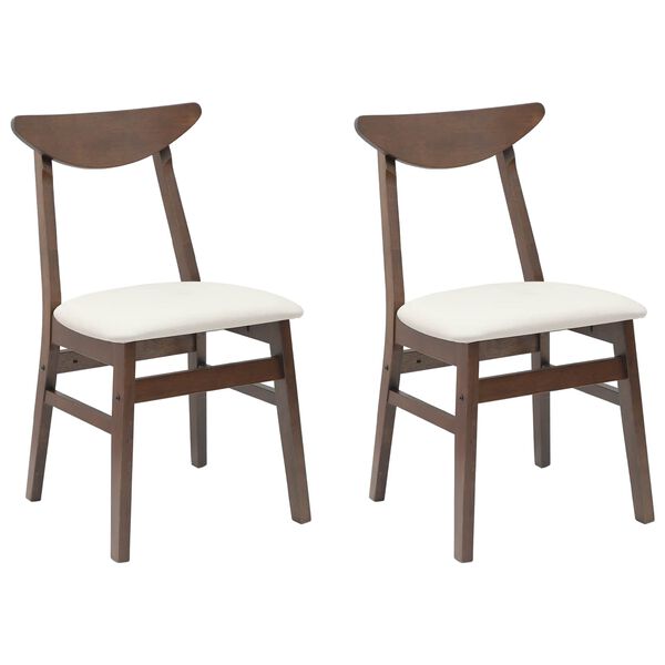 vidaXL Cadeiras de Jantar 2 pcs Marrom Claro 42 x 47,5 x 81 cm