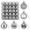 vidaXL Conjunto de Bolas de Natal 100 unid. Cinzento 4 cm Poliestireno