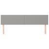 vidaXL Cabeceiras cinzento-claro 180x5x78/88 cm tecido