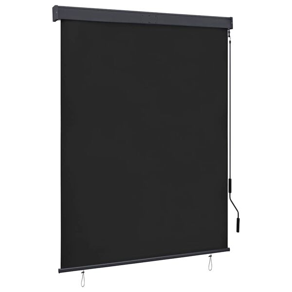 vidaXL Estore de rolo para exterior 140x250 cm antracite