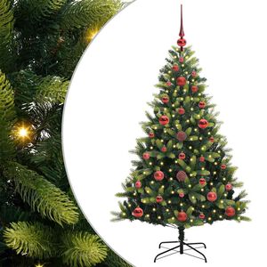 vidaXL &Aacute;rvore de Natal Artificial com Hastes Flex&iacute;veis 150 LEDs Verde