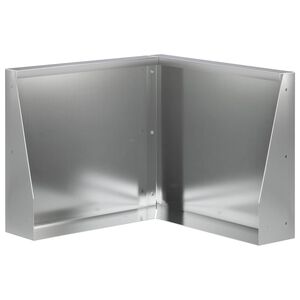 vidaXL Muro de Conten&ccedil;&atilde;o 50 x 50 x 30 cm A&ccedil;o Galvanizado Prateado