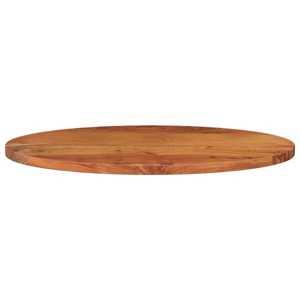 vidaXL Tampo de mesa oval 120x50x3,8 cm madeira de ac&aacute;cia maci&ccedil;a