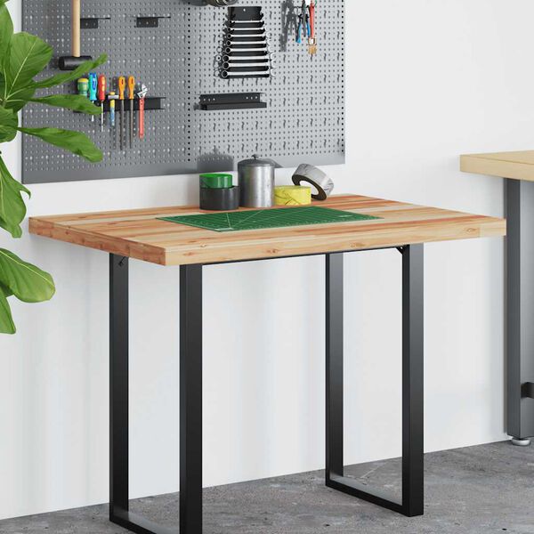 vidaXL Tampo de secret&aacute;ria 100x70x4 cm ac&aacute;cia maci&ccedil;a acabamento a &oacute;leo