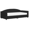 vidaXL Sof&aacute;-cama com colch&atilde;o 90x190 cm tecido preto