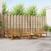 vidaXL Conjunto de Sof&aacute;s para Exterior 7 pcs Natural