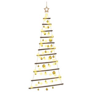 vidaXL &Aacute;rvore de Natal pendurada com bolas 150 cm 80 LED Branco quente