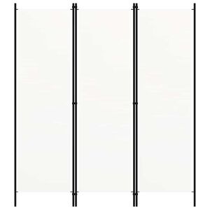 vidaXL Divis&oacute;ria de quarto com 3 pain&eacute;is 150x180 cm branco