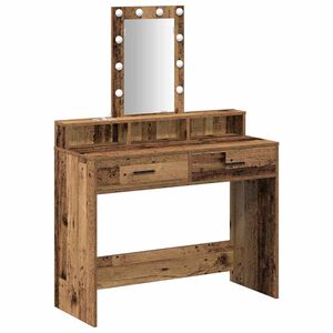 vidaXL Mesa de vestir Castanho 100 x 41 x 140 cm Derivados de Madeira