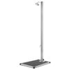 vidaXL Chuveiro de jardim c/ base cinzenta 220 cm a&ccedil;o inoxid&aacute;vel