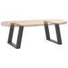 vidaXL P&eacute;s para mesa de centro em forma de U, 2 pe&ccedil;as, antracite, 50x (42-43) cm, a&ccedil;o