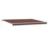 vidaXL Toldo retr&aacute;til manual 450x300 cm castanho