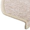 vidaXL Tapetes de escada 20 pe&ccedil;as 65x24x4 cm cinza-claro semicircular grande