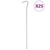 vidaXL Estacas para tenda 25 pcs 23 cm &Oslash;4 mm a&ccedil;o galvanizado