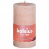 Bolsius Velas r&uacute;sticas cil&iacute;ndricas Shine 8 pcs 100x50 mm rosa nublado
