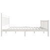vidaXL Estrutura de cama king 150x200 cm madeira maci&ccedil;a branco