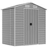 vidaXL Abrigo de jardim 191x130x198 cm a&ccedil;o galvanizado cinzento-claro