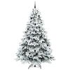 vidaXL &Aacute;rvore de Natal Artificial com 300 LEDs Branco 240 cm PE e PVC
