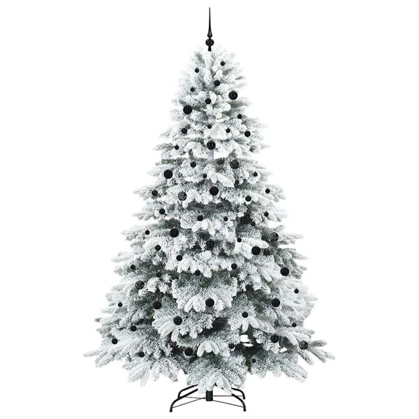 vidaXL &Aacute;rvore de Natal Artificial com 300 LEDs Branco 240 cm PE e PVC