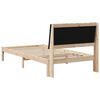 vidaXL Estrutura da Cama com cabeceira Castanho 100 x 200 cm