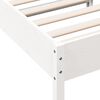 vidaXL Cama sem colch&atilde;o 90x190 cm madeira de pinho maci&ccedil;a branco