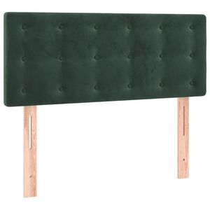 vidaXL Cabeceira de cama veludo 80x5x78/88 cm verde-escuro