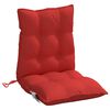 vidaXL Almofad&otilde;es cadeira encosto baixo 2 pcs tecido oxford vermelho
